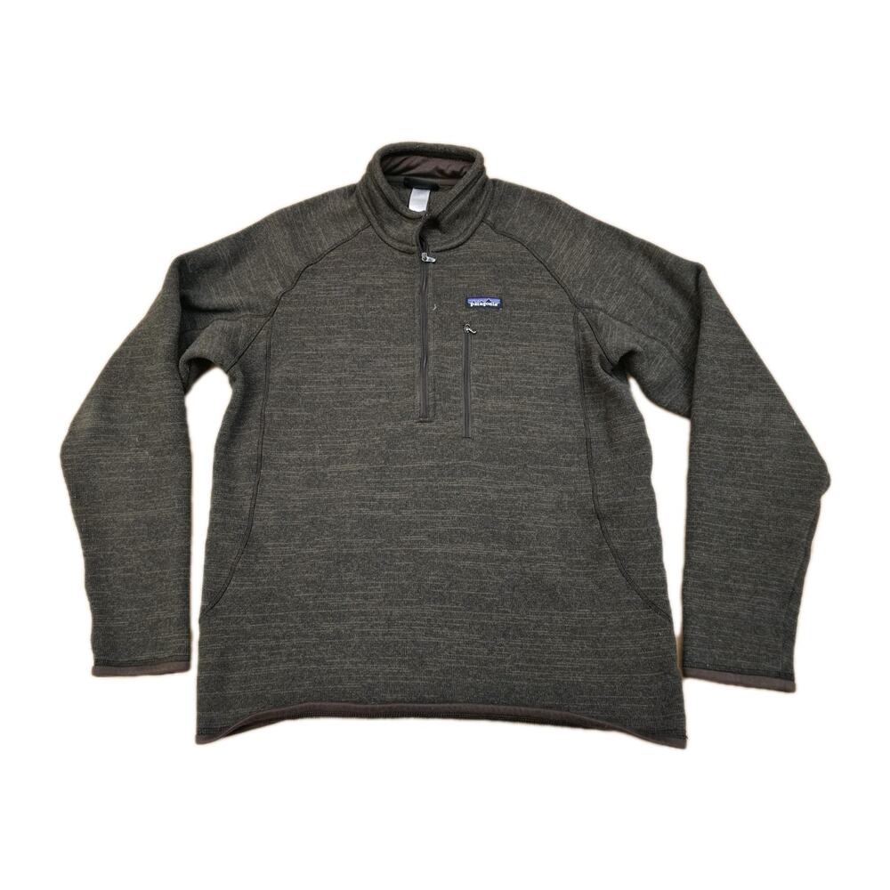 Patagonia Better Sweater 1/4 Zip Pullover Mens Large Brown